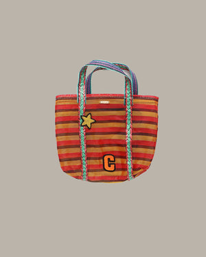 Striped Woven Bag