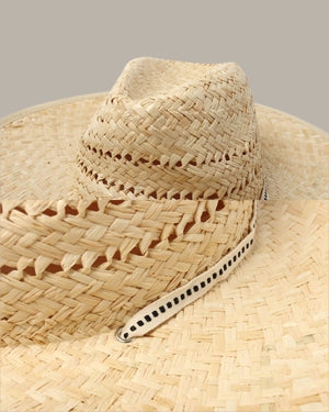 Detailed Drawstring Straw Hat