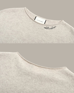 Wool Collar Details Jumper