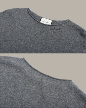 Wool Collar Details Jumper