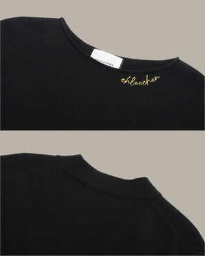 Wool Collar Details Jumper