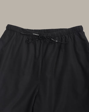 Embroidered Cuff Drawstring Pants