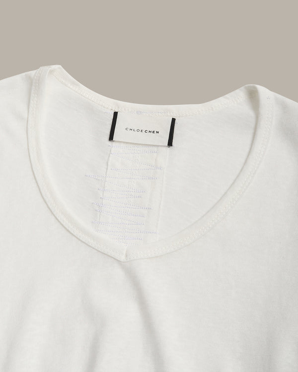 Back Detail V-Neck Tee
