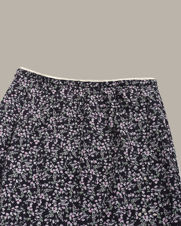 Floral Print Midi Skirt