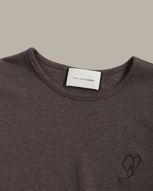 Heart Embroidery T-Shirt