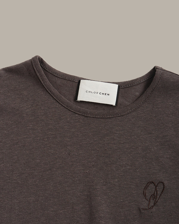 Heart Embroidery T-Shirt