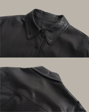 Leather Overshirt