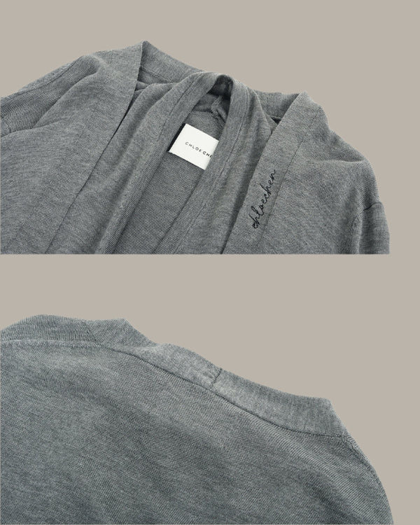 Faux Two-Piece Cardigan