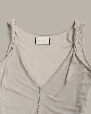 Twist Strap V-Neck Tank Top
