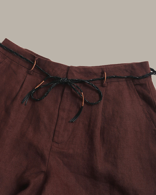 Braided Drawstrings Shorts