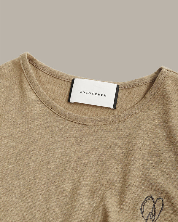 Heart Embroidery T-Shirt