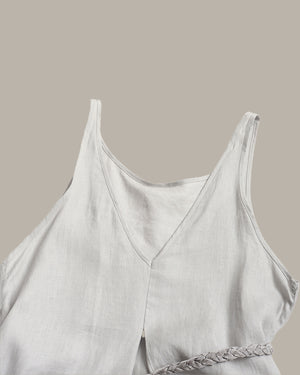 Braided-Drawstring Maxi Dress