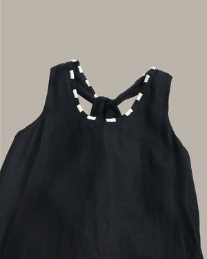 Detailed Neckline Midi Dress