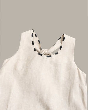 Detailed Neckline Midi Dress