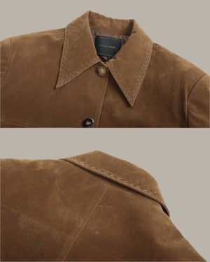 Oversized Suede Jacket