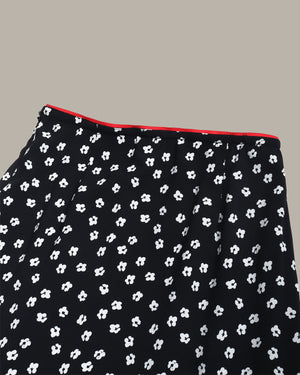 Floral Print Midi Skirt