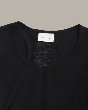 Back Detail V-Neck Tee
