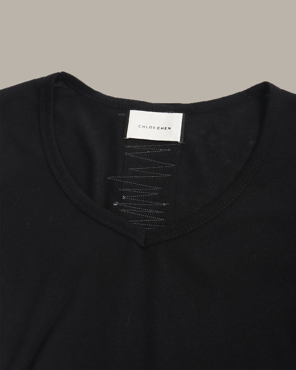 Back Detail V-Neck Tee