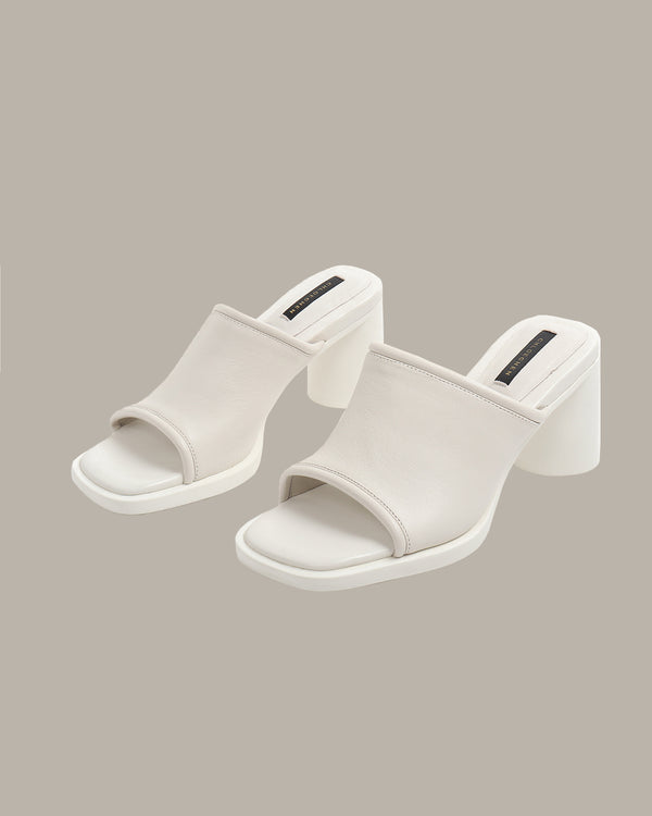 Victoria Leather Heel Sandals