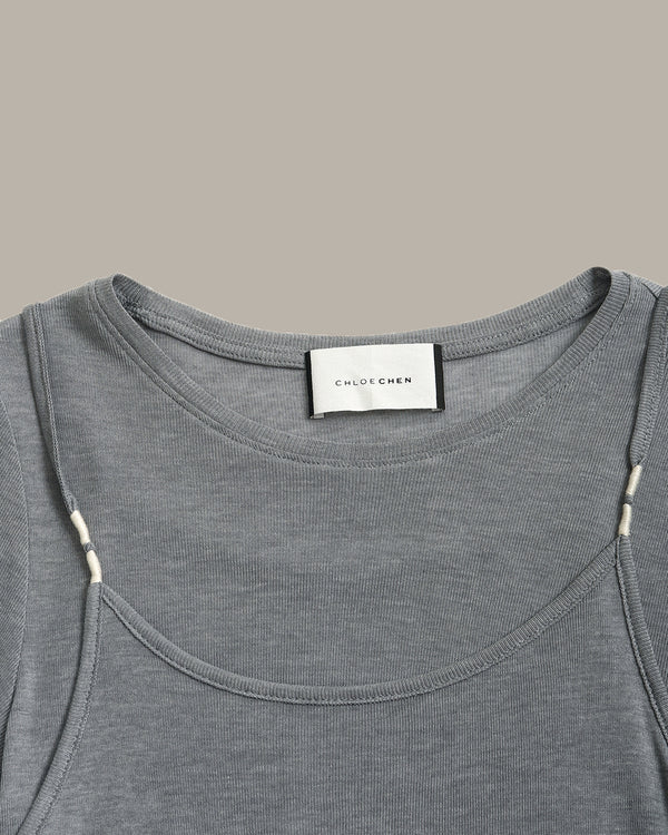 Two-Layers Short Sleeve Tee