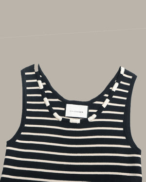 Stripe Sleeveless Top