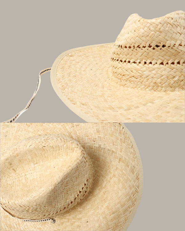 Detailed Drawstring Straw Hat