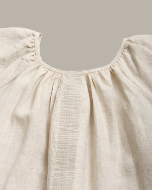 100% Linen Short Sleeves Dress