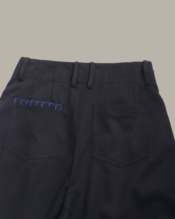 Stitch Detail Wide Leg Pants