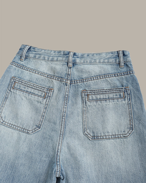 Frenchie Pockets Denim Jeans