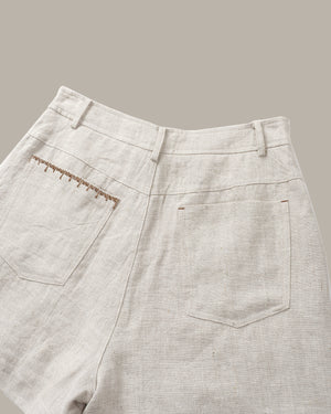 Stitch Details Linen Short