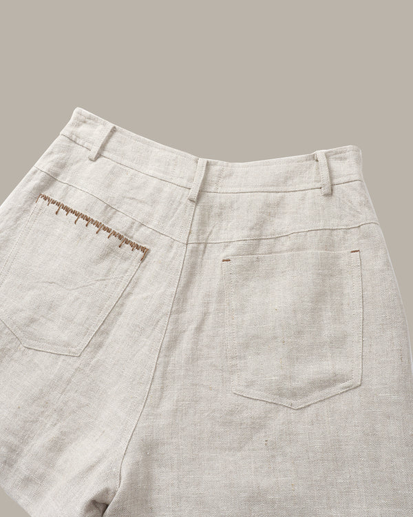 Stitch Details Linen Short