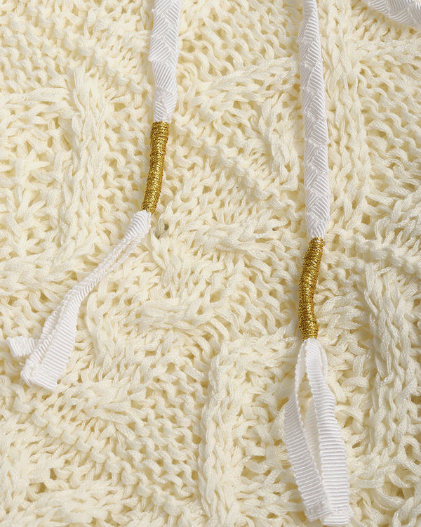 Stitch Collar Knit Top