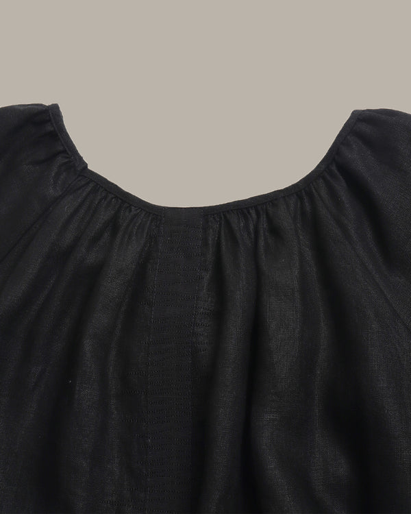 100% Linen Short Sleeves Dress