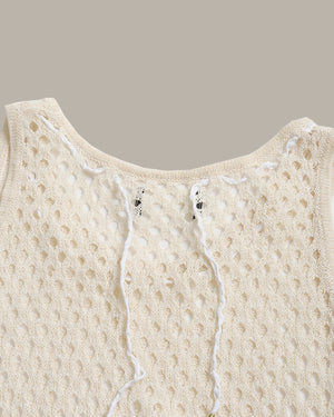 Hollow-Out Knit Top