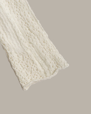 Crochet Neck Knit Top