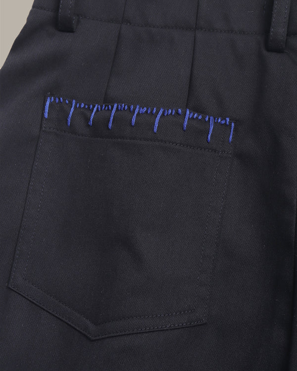 Stitch Detail Wide Leg Pants