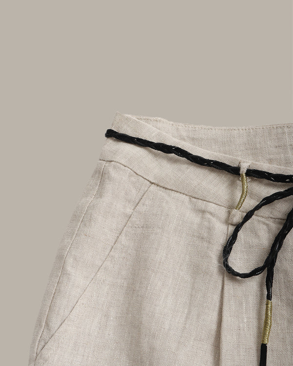 Braided Drawstrings Shorts