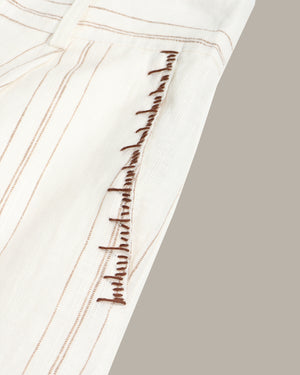 Striped Linen Shorts