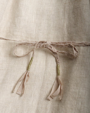 100% Linen Short Sleeves Dress