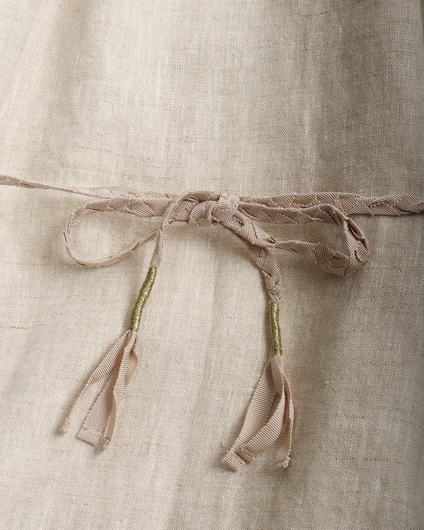 100% Linen Short Sleeves Dress