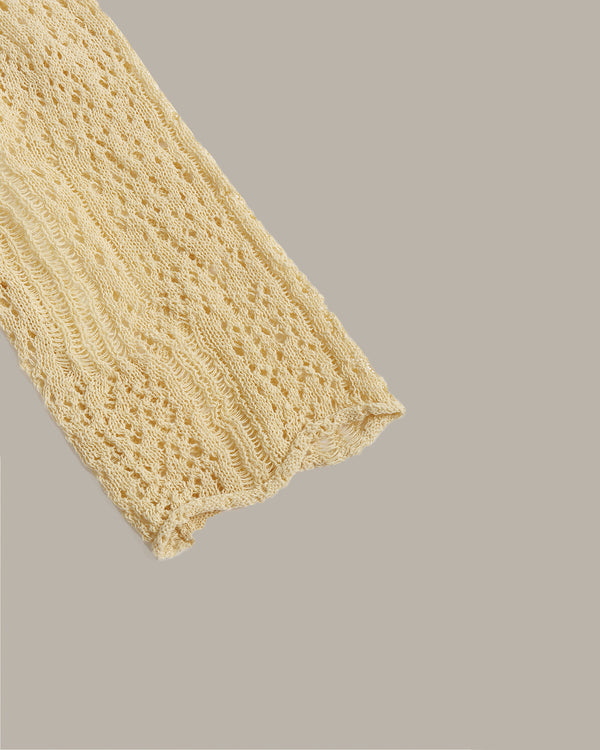 Crochet Neck Knit Top