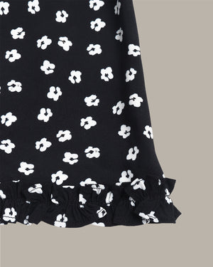 Floral Print Midi Skirt