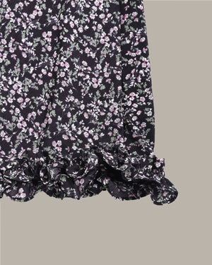 Floral Print Midi Skirt