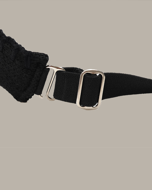 Decorative Stitches Straw Visor Cap