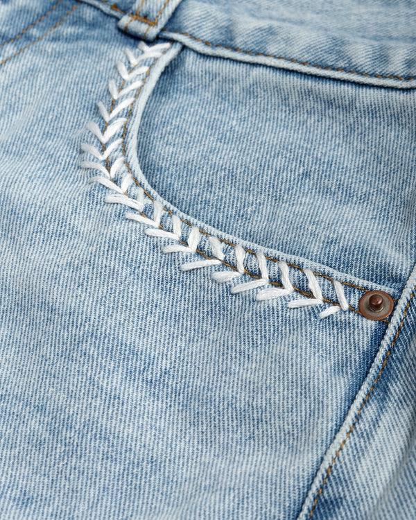 Frayed Edge Denim Shorts