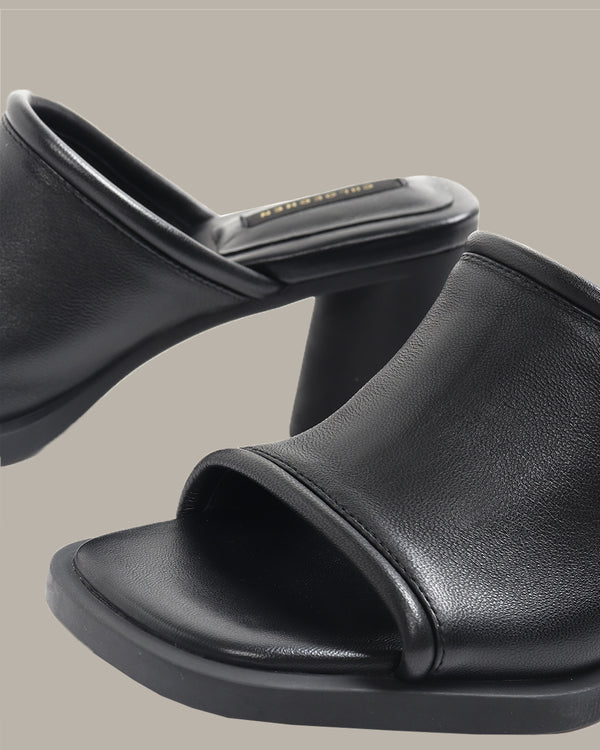 Victoria Leather Heel Sandals