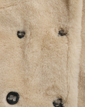 Fur Coat with Lapel Collar