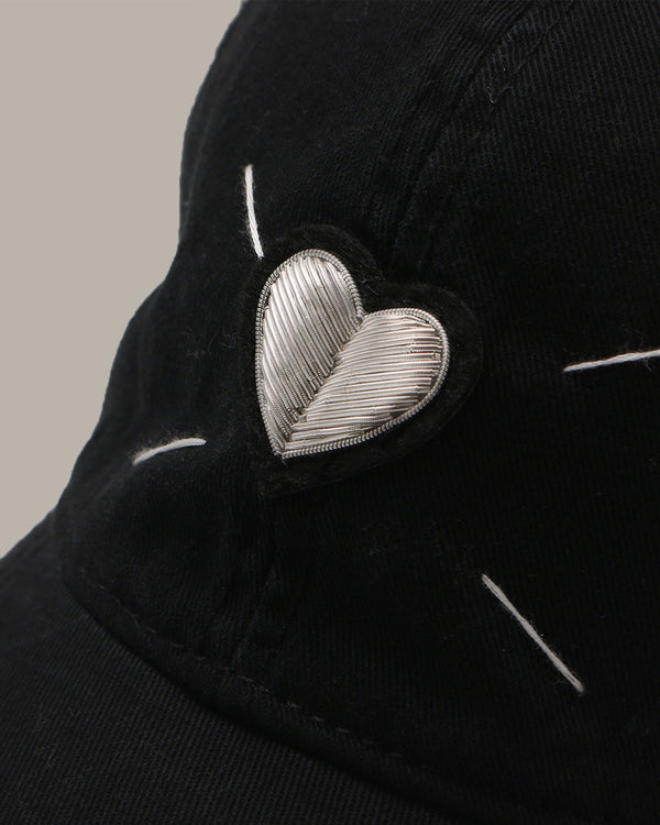 Heart Embroidered Cap