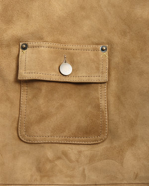 Leather Jacket With Contrast Collar