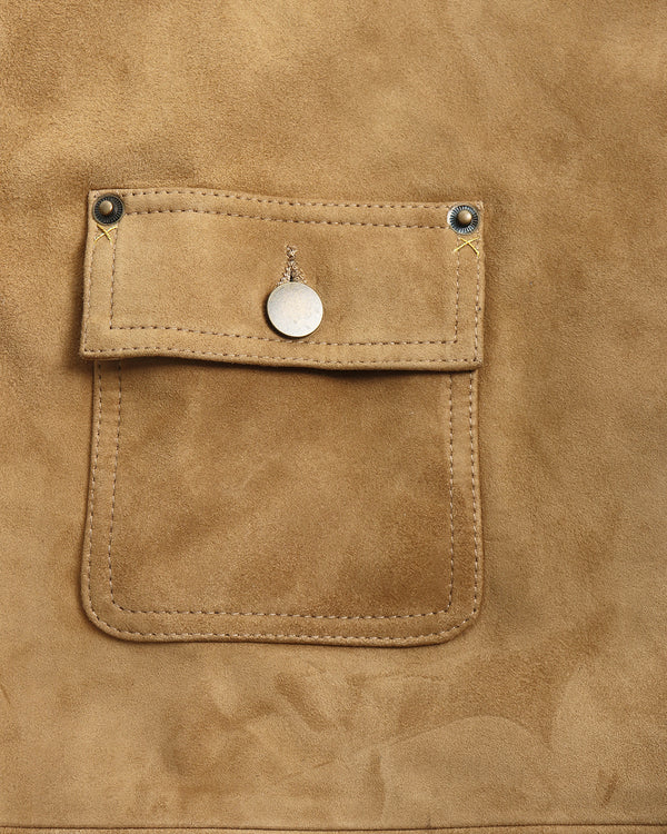 Leather Jacket With Contrast Collar